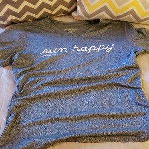 Brooks RUN HAPPY Tech Shirt Size Medium